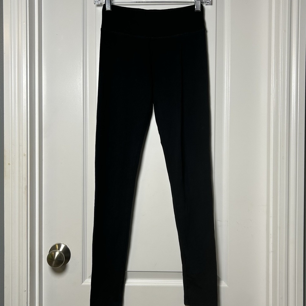 Aerie Chill Play Move Long Inseam Black Leggings Athleisure Comfort Basic Style